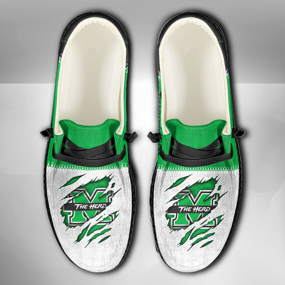 NCAA Marshall Thundering Herd Custom Name Hey Dude Shoes 09 M79