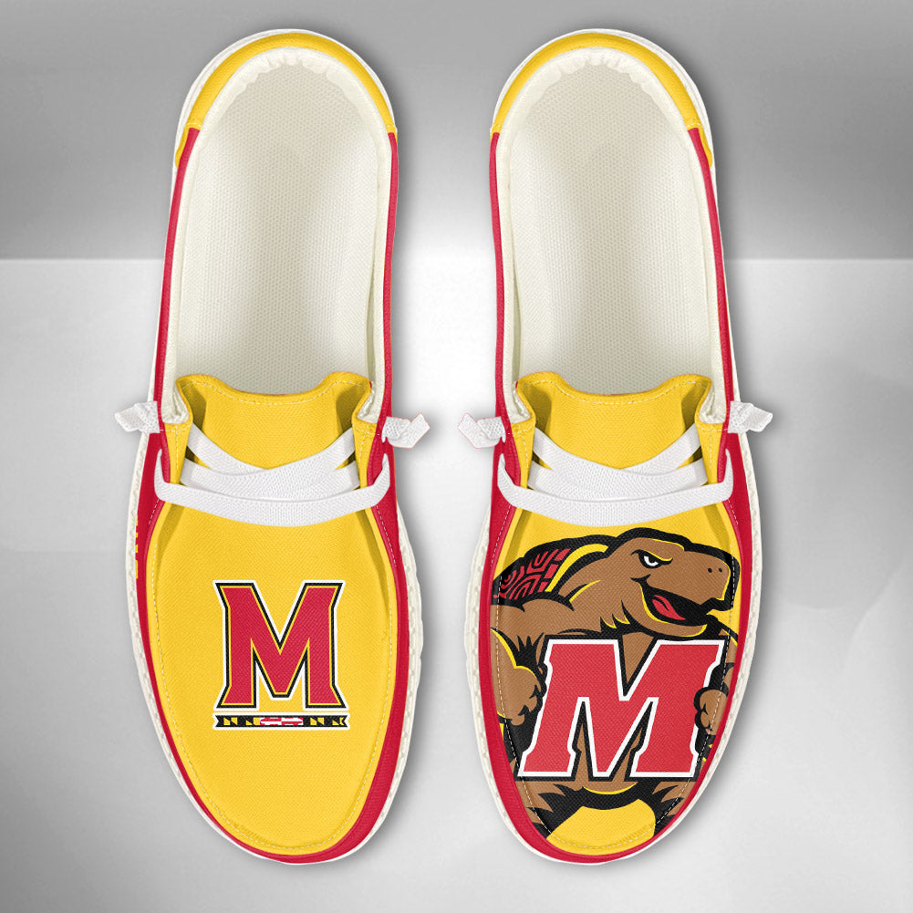 NCAA Maryland Terrapins - Custom Name Hey Dude Shoes 02