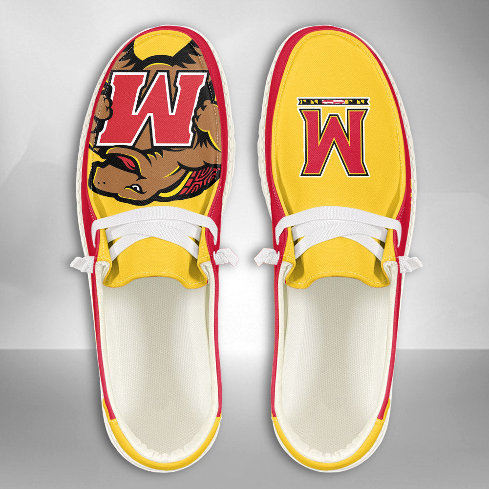 NCAA Maryland Terrapins - Custom Name Hey Dude Shoes 02