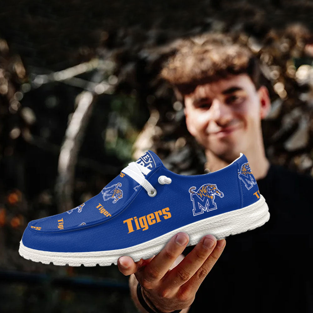 NCAA Memphis Tigers - Custom Name Hey Dude Shoes X03