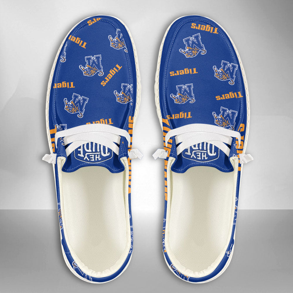 NCAA Memphis Tigers - Custom Name Hey Dude Shoes X03