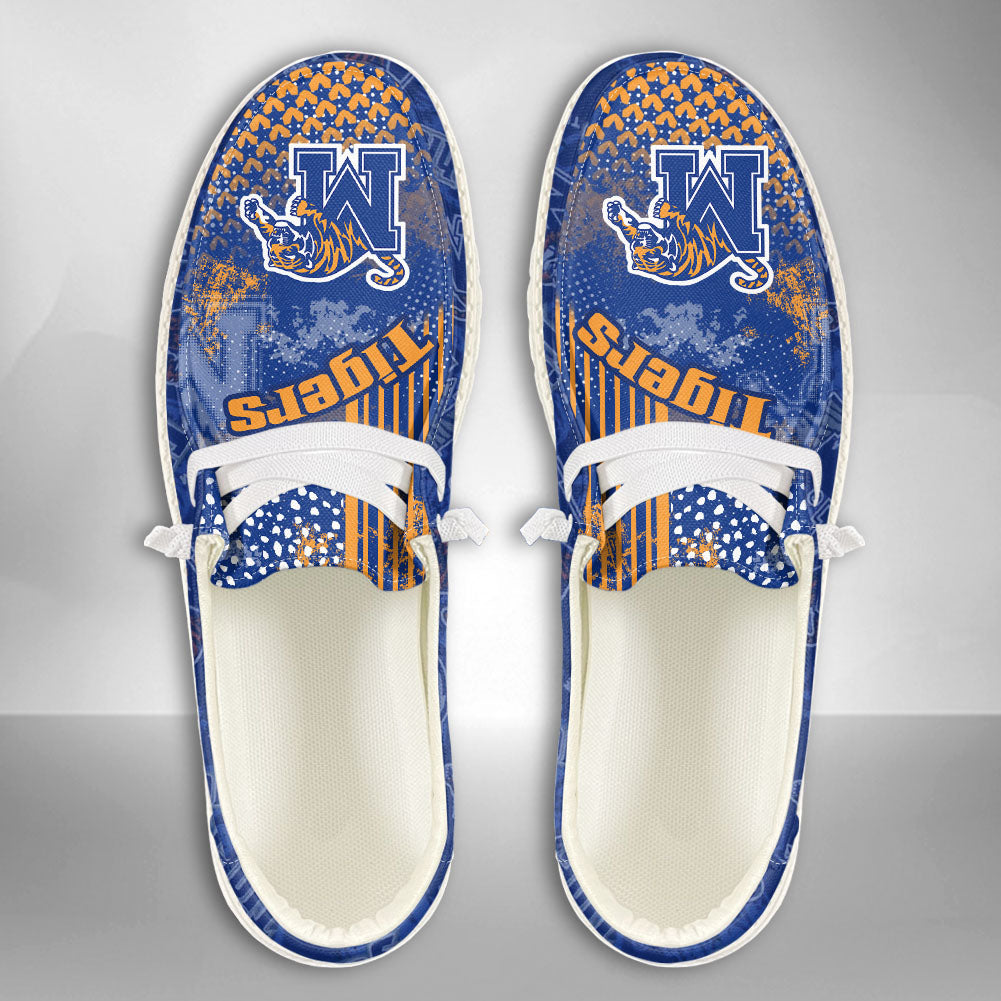 NCAA Memphis Tigers Custom Name Hey Dude Shoes 03 M7