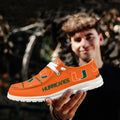 NCAA Miami Hurricanes - Custom Name Hey Dude Shoes 02