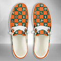 NCAA Miami Hurricanes Custom Name Hey Dude Shoes 01 CH1