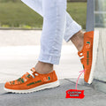 NCAA Miami Hurricanes Custom Name Hey Dude Shoes 05 M22