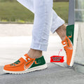 NCAA Miami Hurricanes Custom Name Hey Dude Shoes 06 M7