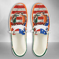 NCAA Miami Hurricanes Custom Name Hey Dude Shoes 07 M79