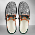 NCAA Miami Hurricanes Custom Name Hey Dude Shoes 08 M79
