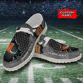 NCAA Miami Hurricanes Custom Name Hey Dude Shoes 15 M79