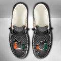 NCAA Miami Hurricanes Custom Name Hey Dude Shoes 15 M79