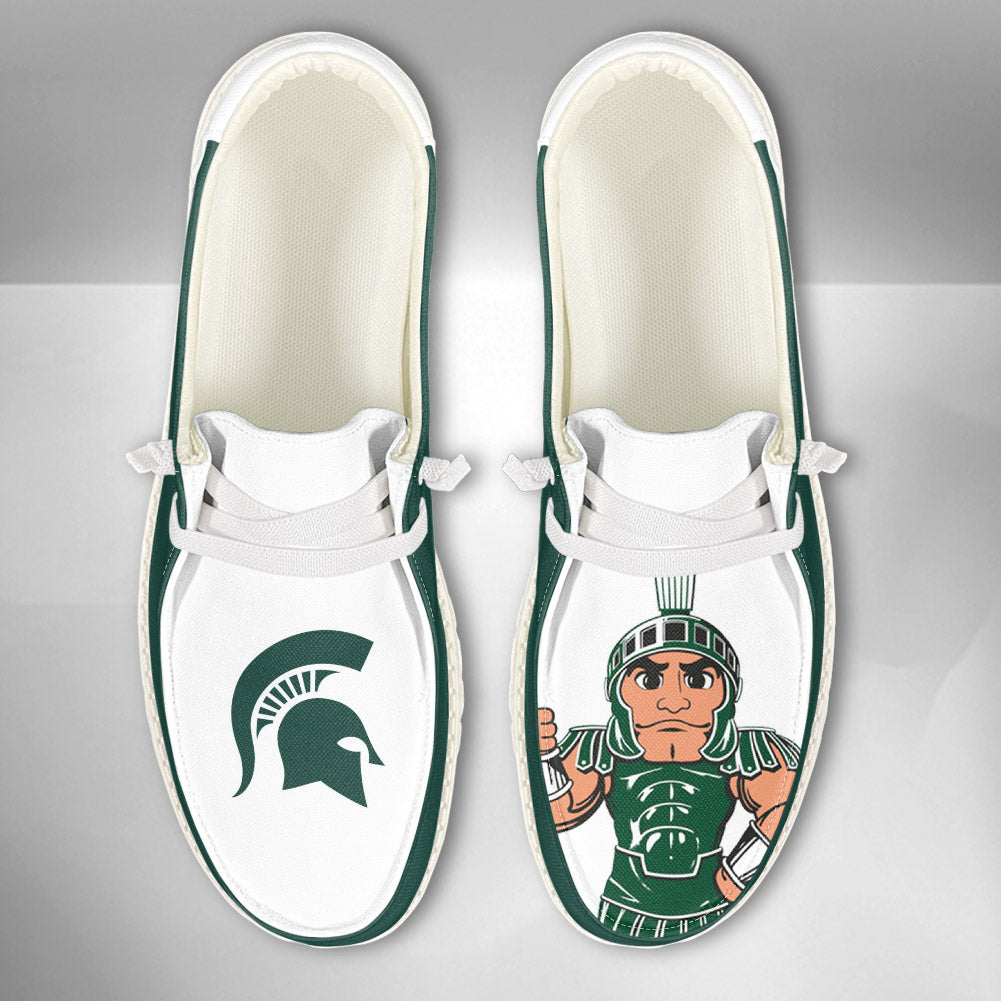 NCAA Michigan State Spartans - Custom Name Hey Dude Shoes 02
