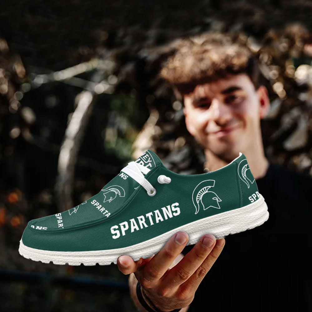NCAA Michigan State Spartans - Custom Name Hey Dude Shoes X03