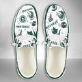 NCAA Michigan State Spartans Custom Name Hey Dude Shoes 01 M7