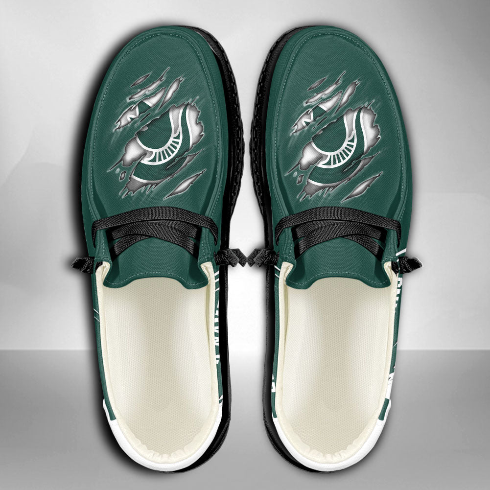 NCAA Michigan State Spartans Custom Name Hey Dude Shoes 06 M7