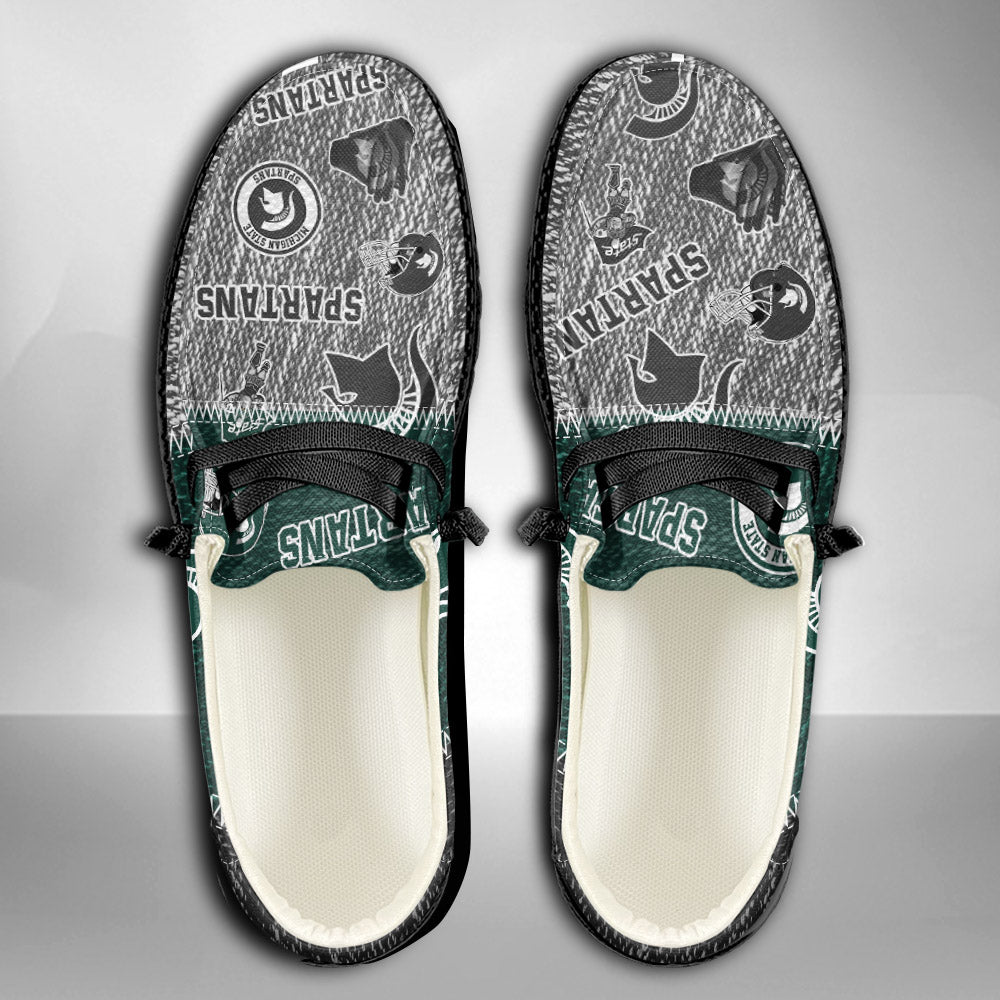 NCAA Michigan State Spartans Custom Name Hey Dude Shoes 08 M79