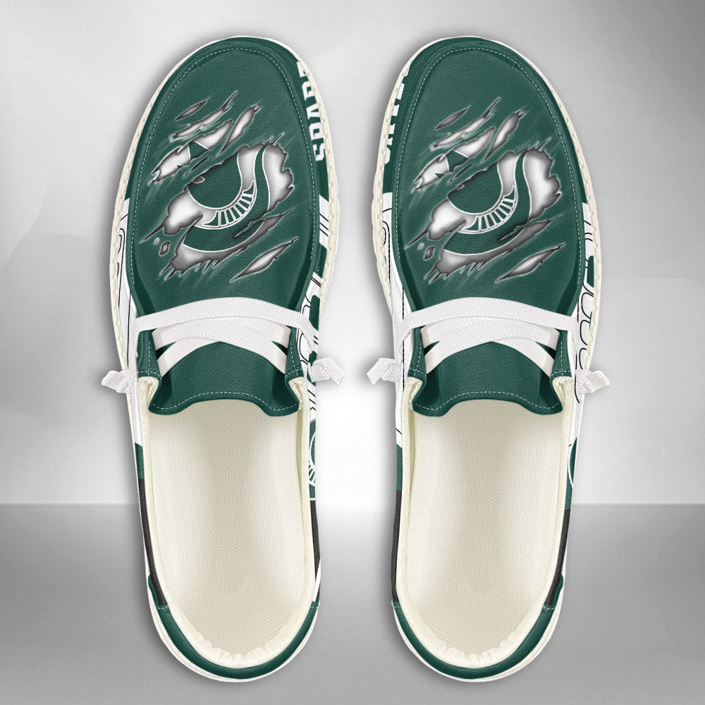 NCAA Michigan State Spartans Custom Name Hey Dude Shoes 11 M79