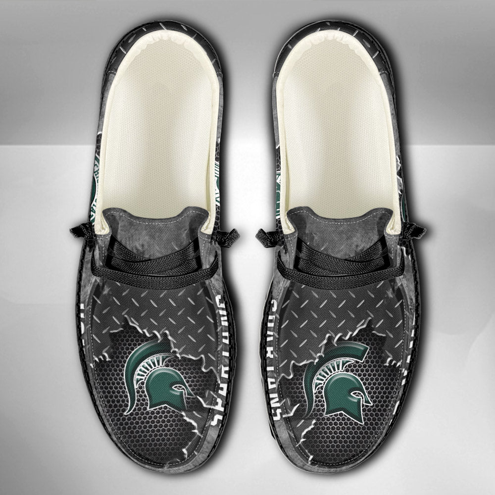 NCAA Michigan State Spartans Custom Name Hey Dude Shoes 15 M79