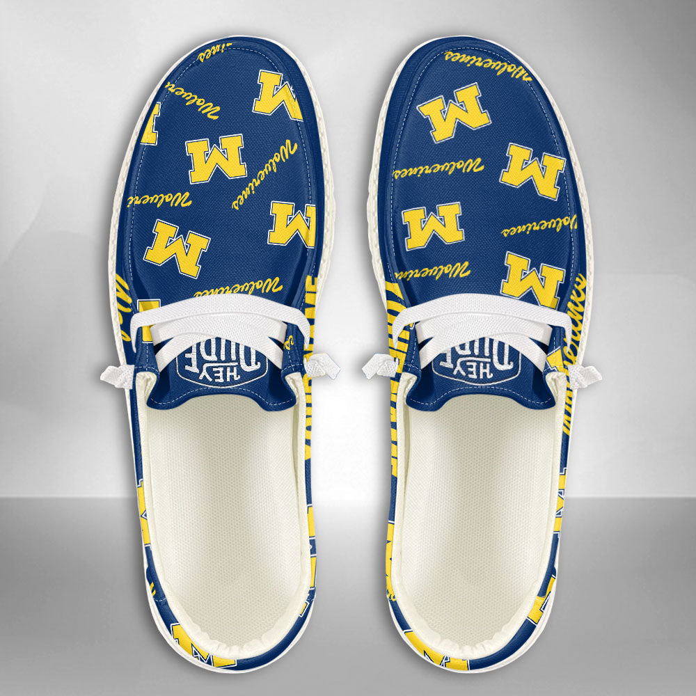 NCAA Michigan Wolverines - Custom Name Hey Dude Shoes 02