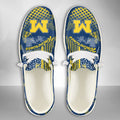NCAA Michigan Wolverines Custom Name Hey Dude Shoes 03 M7