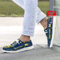 NCAA Michigan Wolverines Custom Name Hey Dude Shoes 03 M7