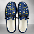 NCAA Michigan Wolverines Custom Name Hey Dude Shoes 04 M12