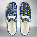 NCAA Michigan Wolverines Custom Name Hey Dude Shoes 04 M12