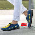 NCAA Michigan Wolverines Custom Name Hey Dude Shoes 04