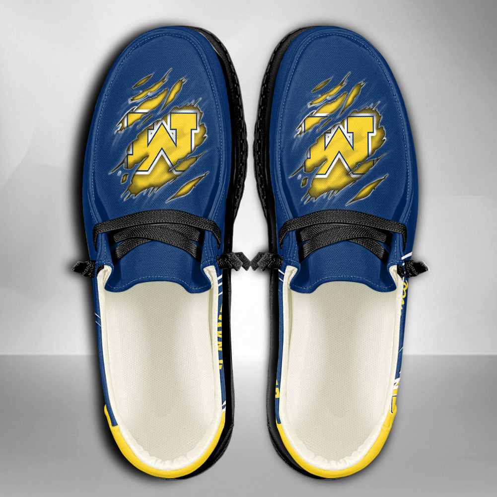 NCAA Michigan Wolverines Custom Name Hey Dude Shoes 06 M7