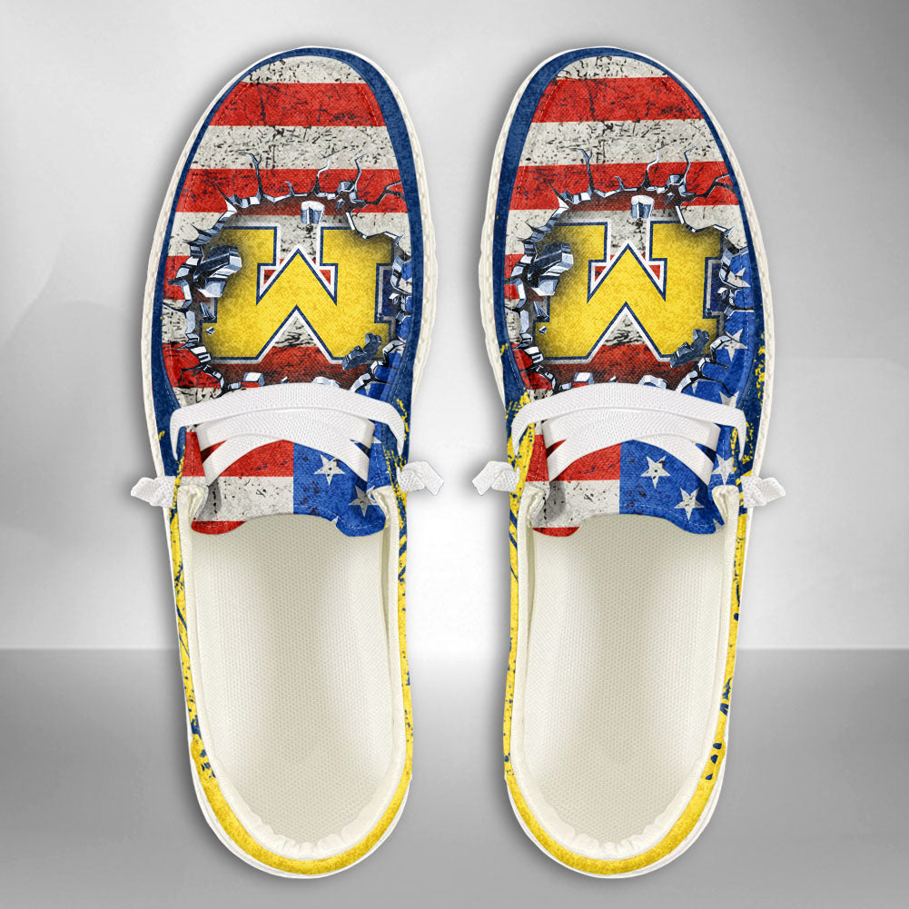 NCAA Michigan Wolverines Custom Name Hey Dude Shoes 07 M79