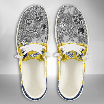 NCAA Michigan Wolverines Custom Name Hey Dude Shoes 08 M79
