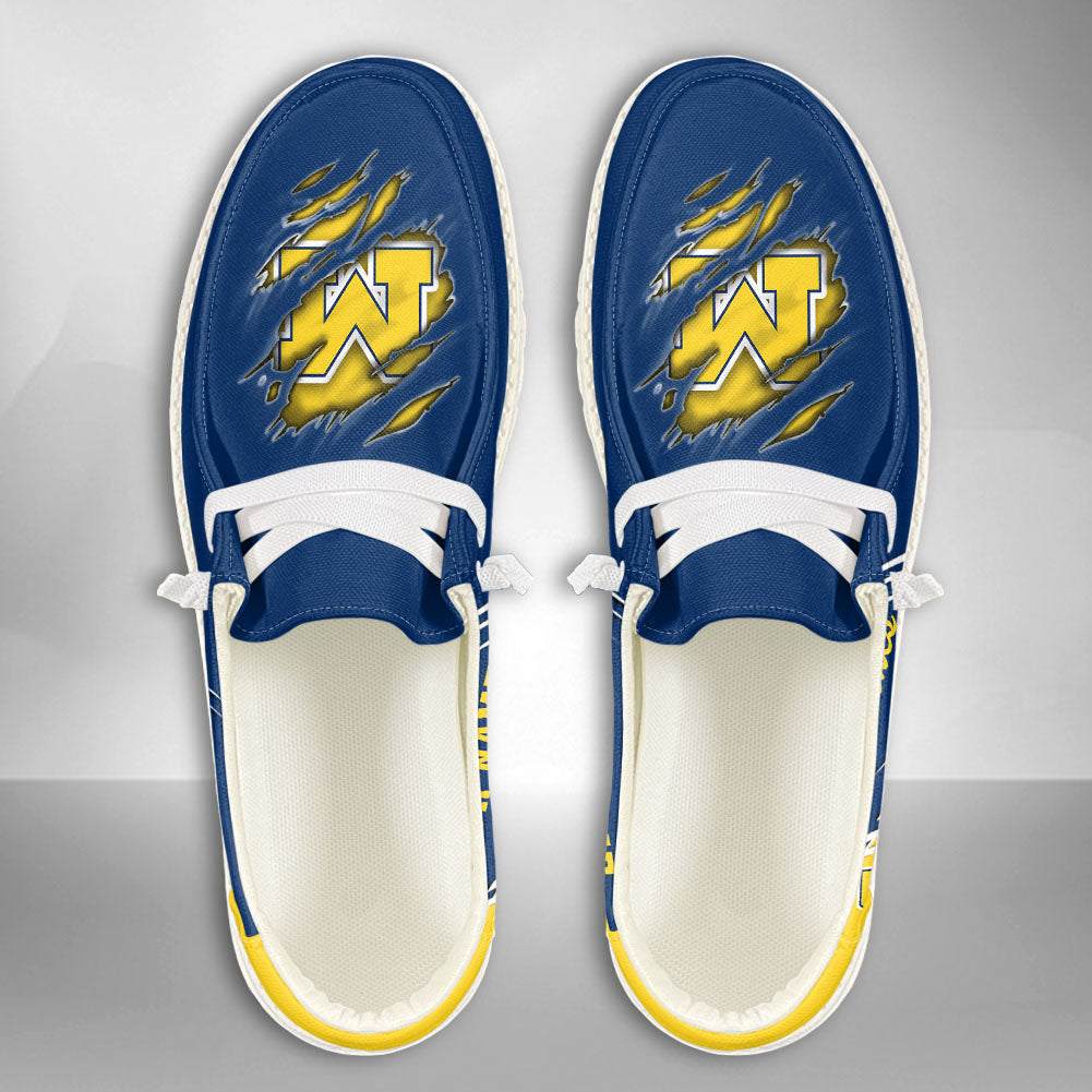 NCAA Michigan Wolverines Custom Name Hey Dude Shoes 10 M79