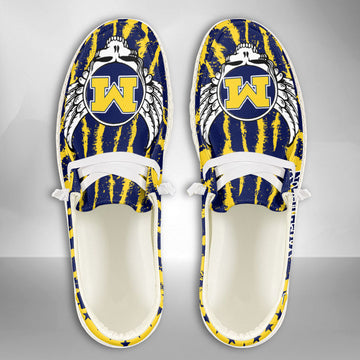 NCAA Michigan Wolverines Custom Name Hey Dude Shoes 12 M79