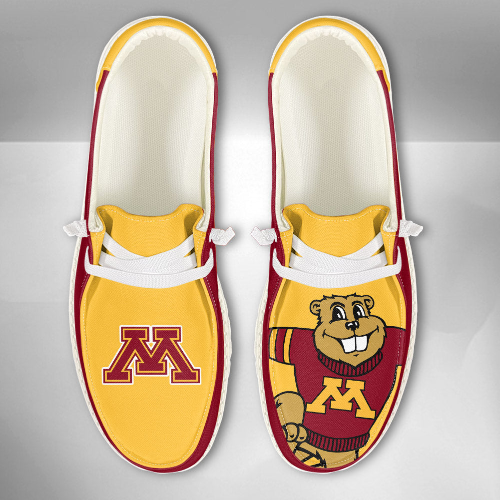 NCAA Minnesota Golden Gophers - Custom Name Hey Dude Shoes 02