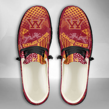 NCAA Minnesota Golden Gophers Custom Name Hey Dude Shoes 03 M7