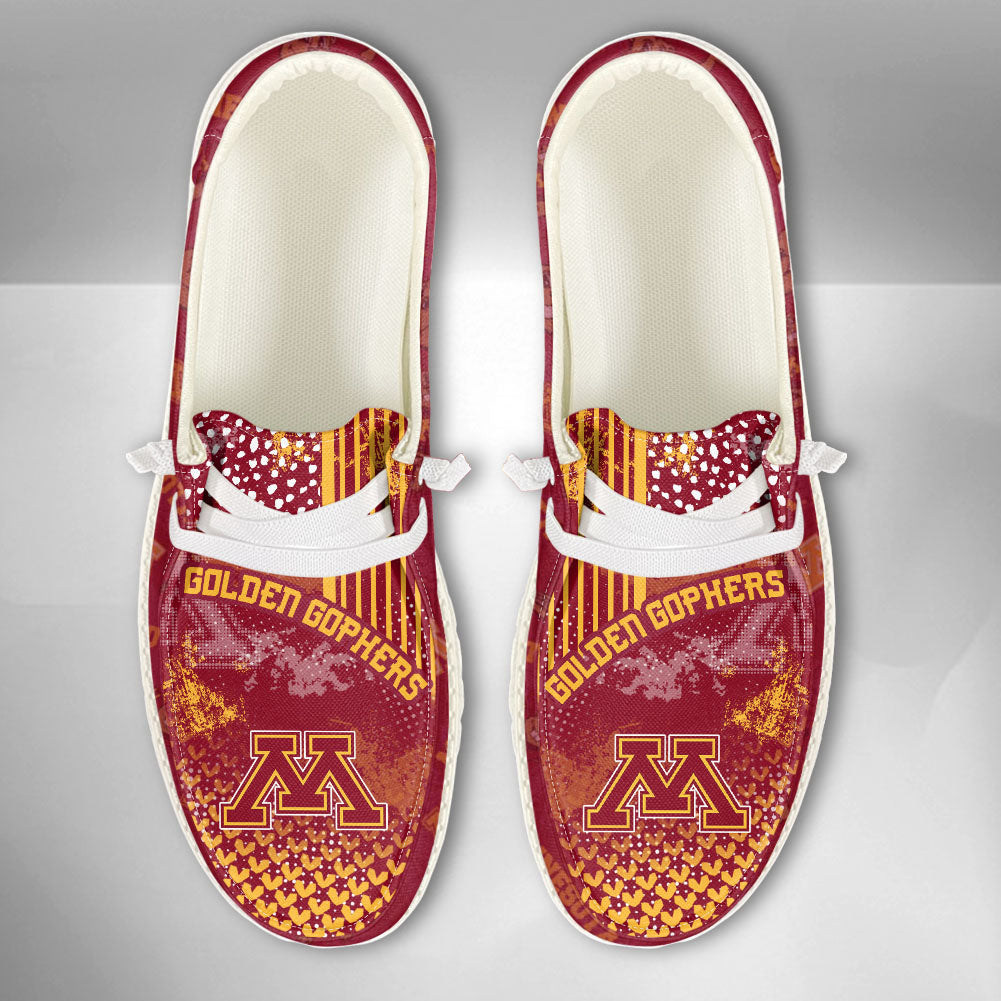 NCAA Minnesota Golden Gophers Custom Name Hey Dude Shoes 03 M7