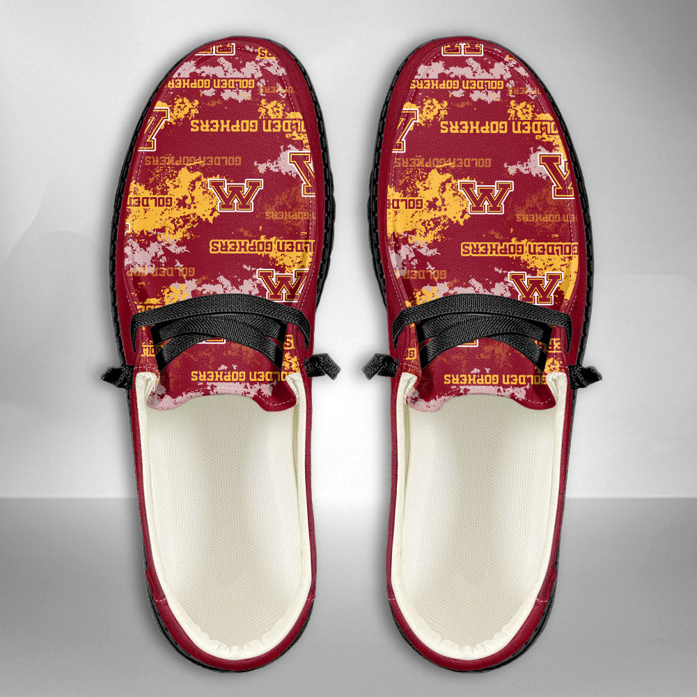 NCAA Minnesota Golden Gophers Custom Name Hey Dude Shoes 05 M79
