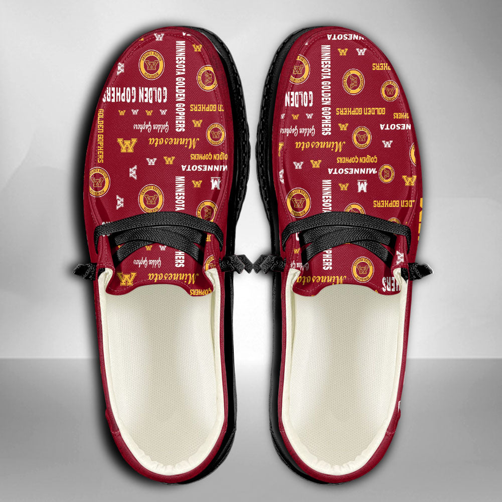NCAA Minnesota Golden Gophers Custom Name Hey Dude Shoes 06 M79