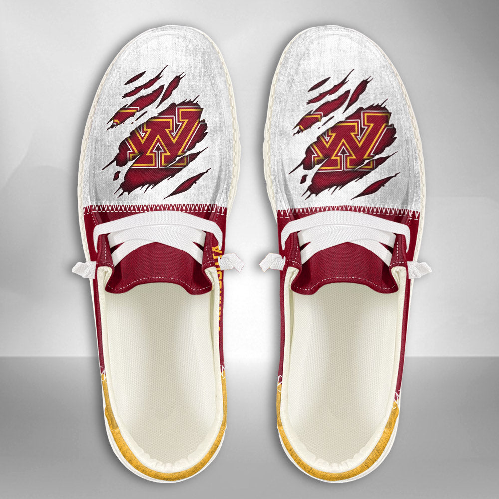 NCAA Minnesota Golden Gophers Custom Name Hey Dude Shoes 09 M79