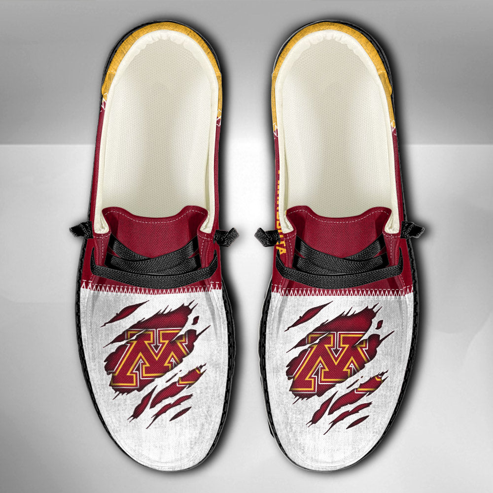 NCAA Minnesota Golden Gophers Custom Name Hey Dude Shoes 09 M79
