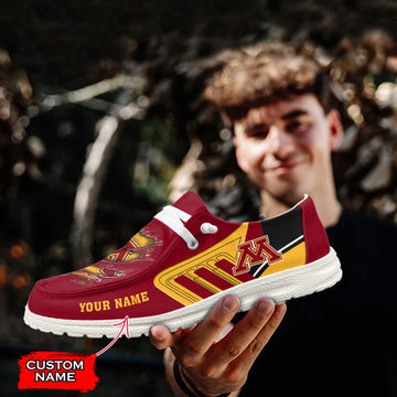 NCAA Minnesota Golden Gophers Custom Name Hey Dude Shoes 11 M79