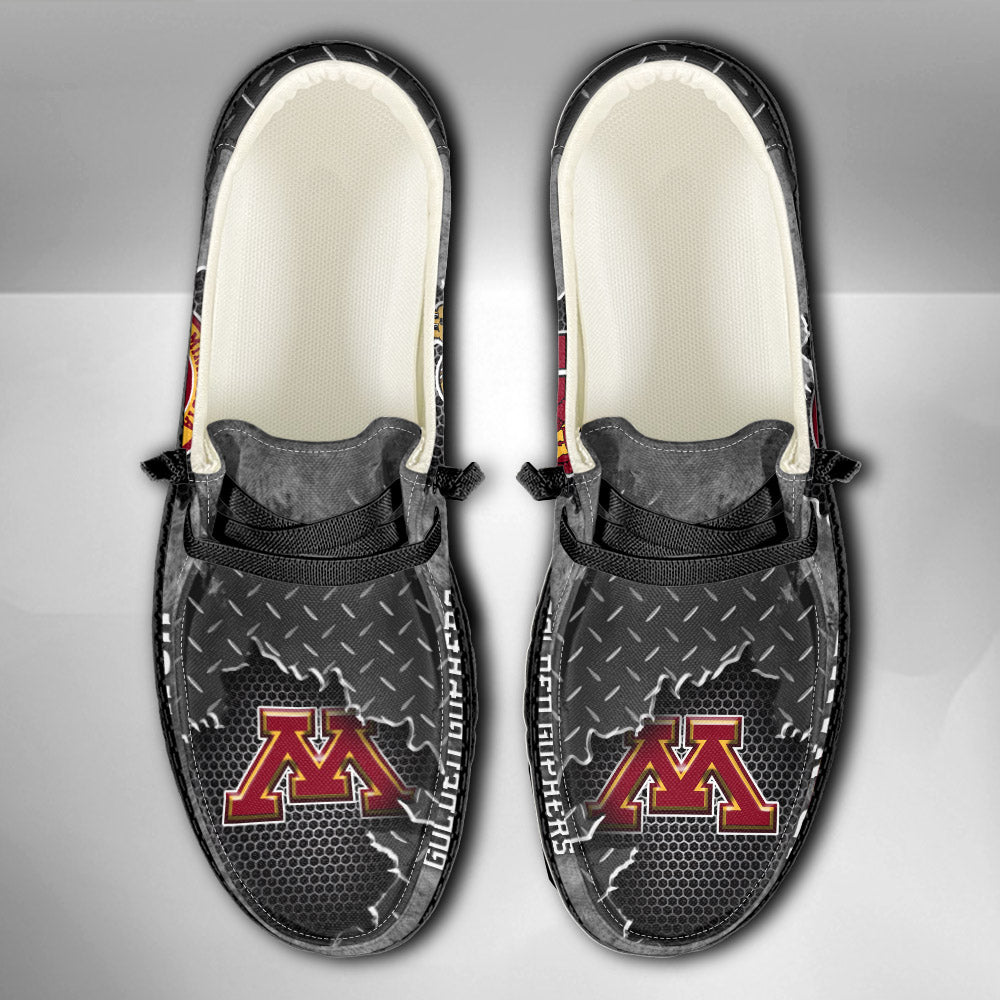NCAA Minnesota Golden Gophers Custom Name Hey Dude Shoes 15 M79
