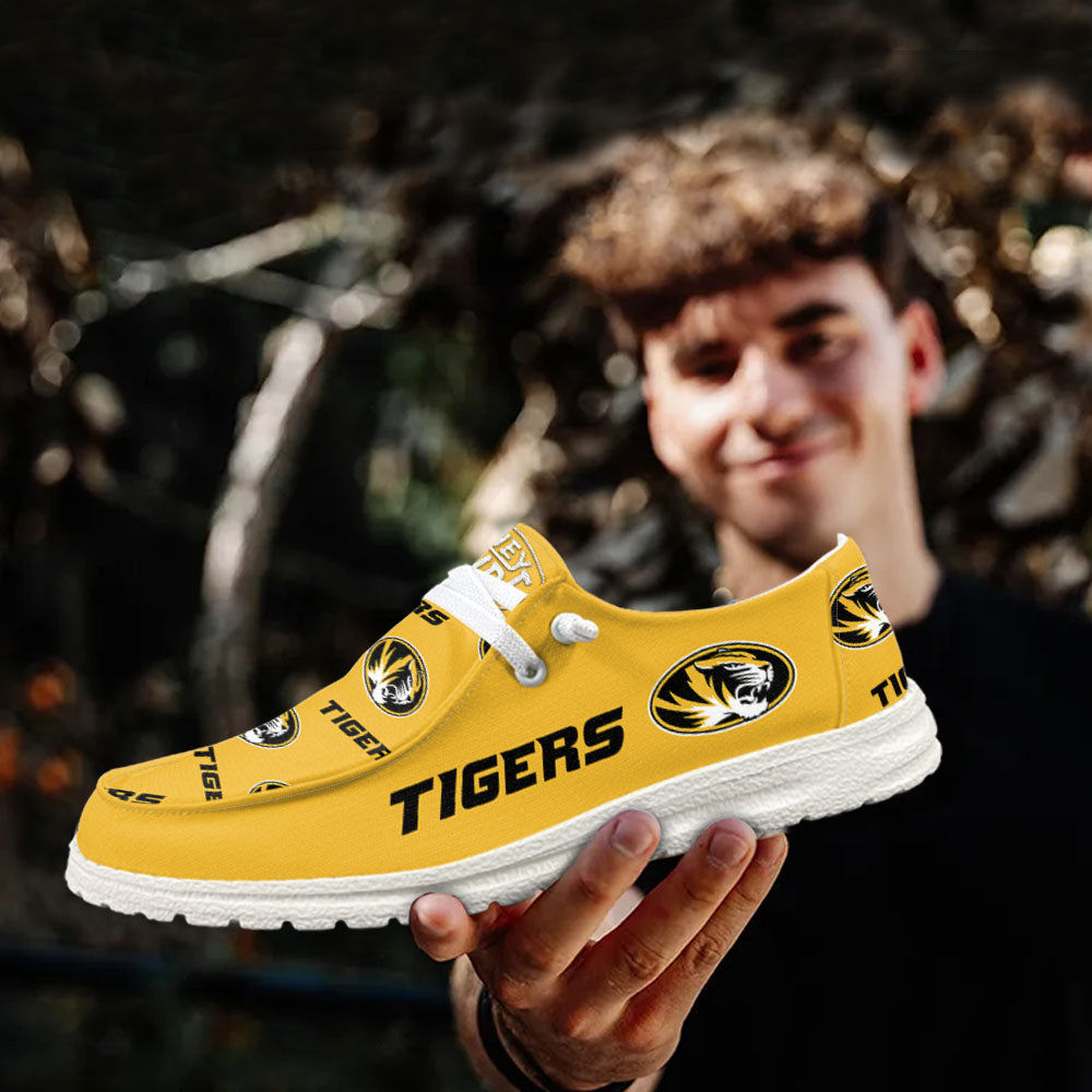 NCAA Missouri Tigers - Custom Name Hey Dude Shoes X03