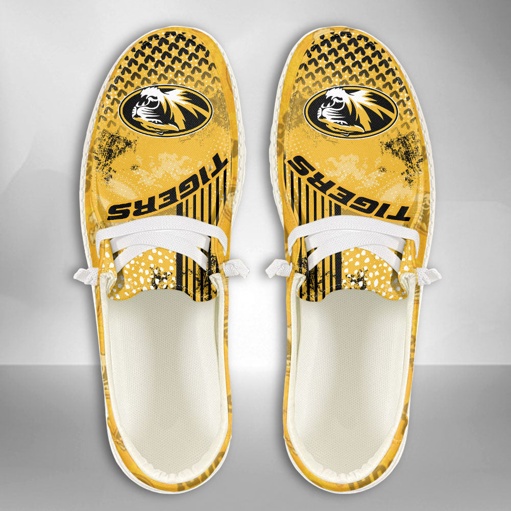 NCAA Missouri Tigers Custom Name Hey Dude Shoes 03 M7