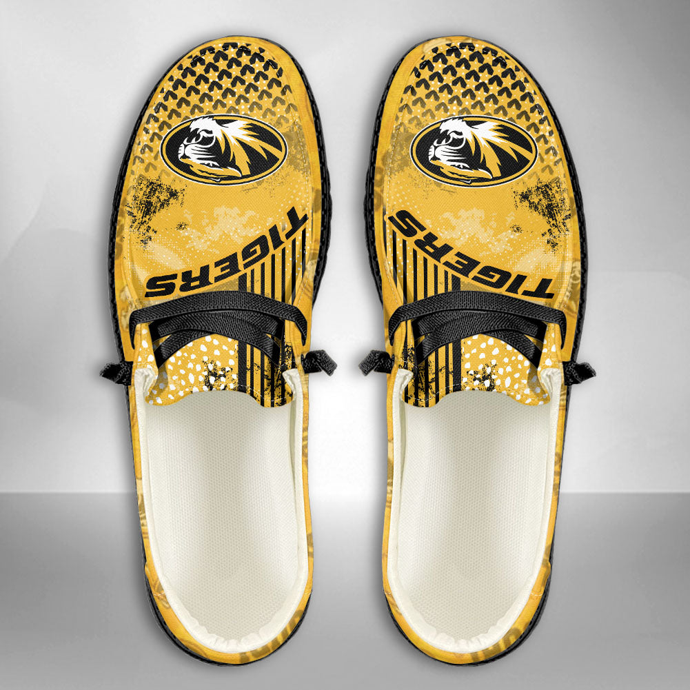 NCAA Missouri Tigers Custom Name Hey Dude Shoes 03 M7