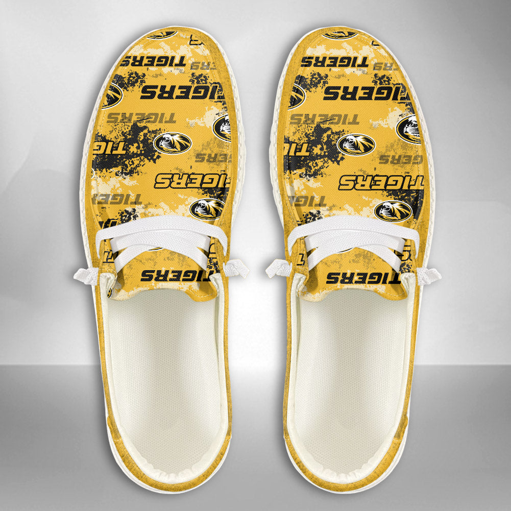 NCAA Missouri Tigers Custom Name Hey Dude Shoes 05 M79