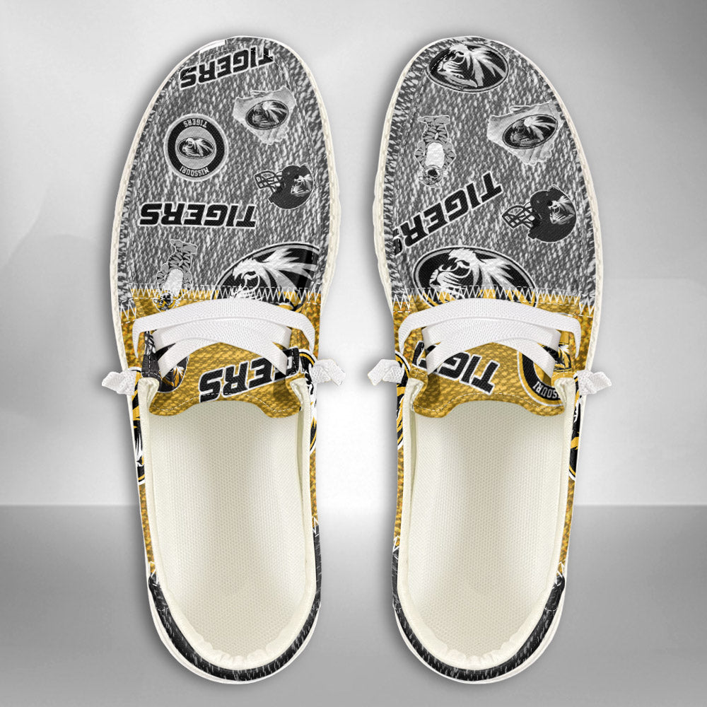 NCAA Missouri Tigers Custom Name Hey Dude Shoes 08 M79