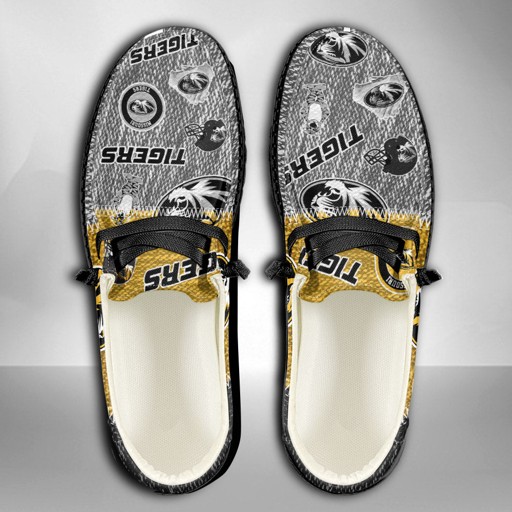 NCAA Missouri Tigers Custom Name Hey Dude Shoes 08 M79