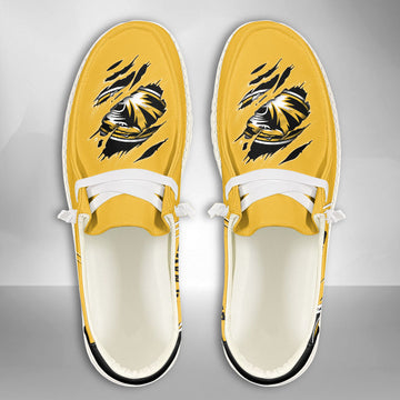 NCAA Missouri Tigers Custom Name Hey Dude Shoes 10 M79