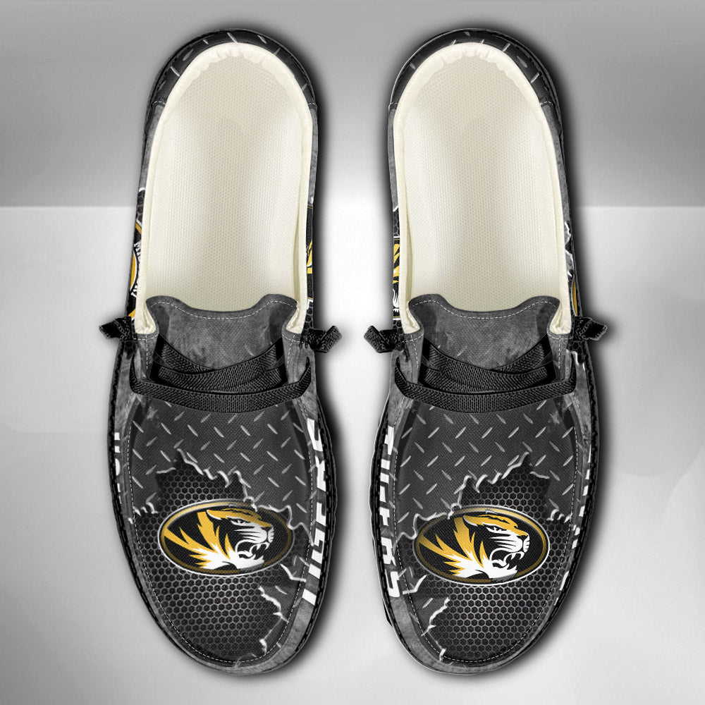 NCAA Missouri Tigers Custom Name Hey Dude Shoes 15 M79