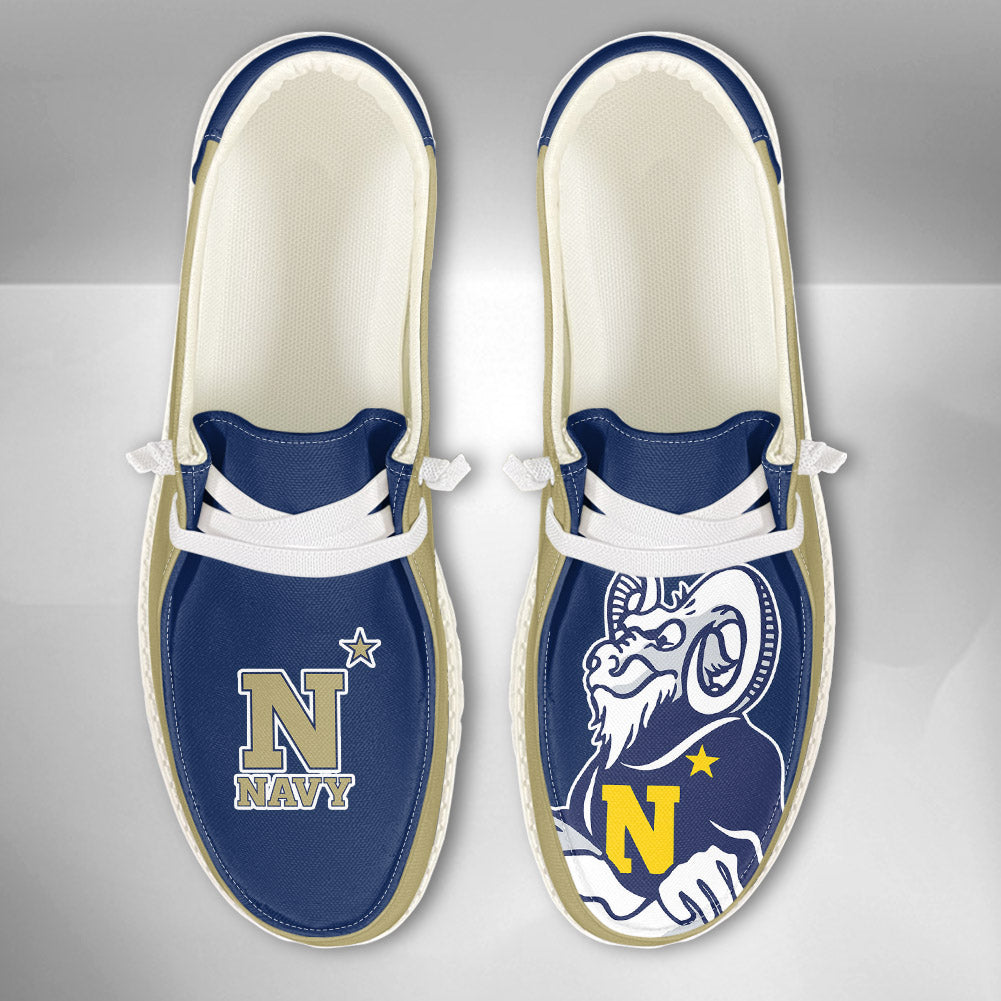 NCAA Navy Midshipmen - Custom Name Hey Dude Shoes 02